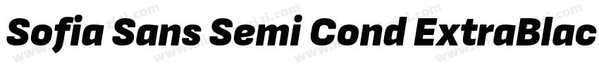 Sofia Sans Semi Cond ExtraBlack字体转换
